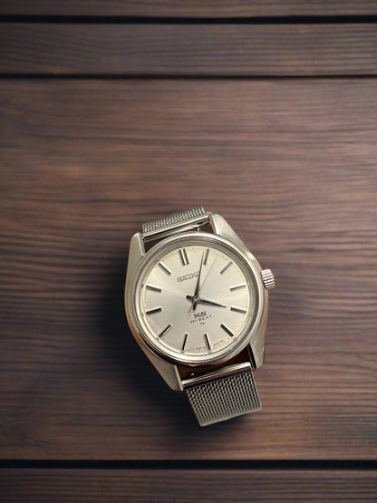 37mm Vintage King seiko Hi-beat 36000 bph manual winding watch