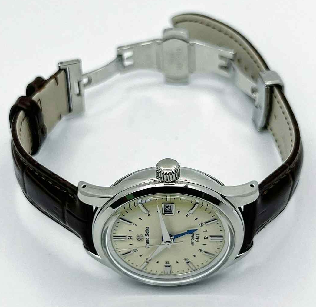 40mm Cream Dial Grand Seiko GMT Nh34 mod Automatic Watch