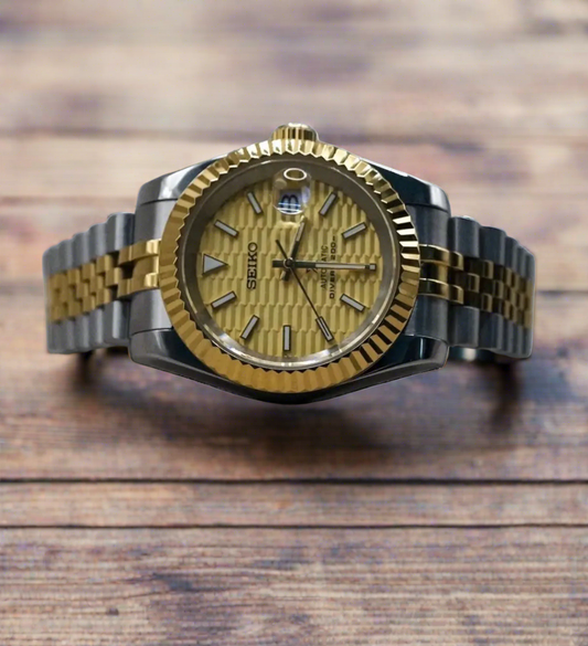 Seiko Datejust Gold Dial Steel Jubilee Gold 39mm Automatic Watch
