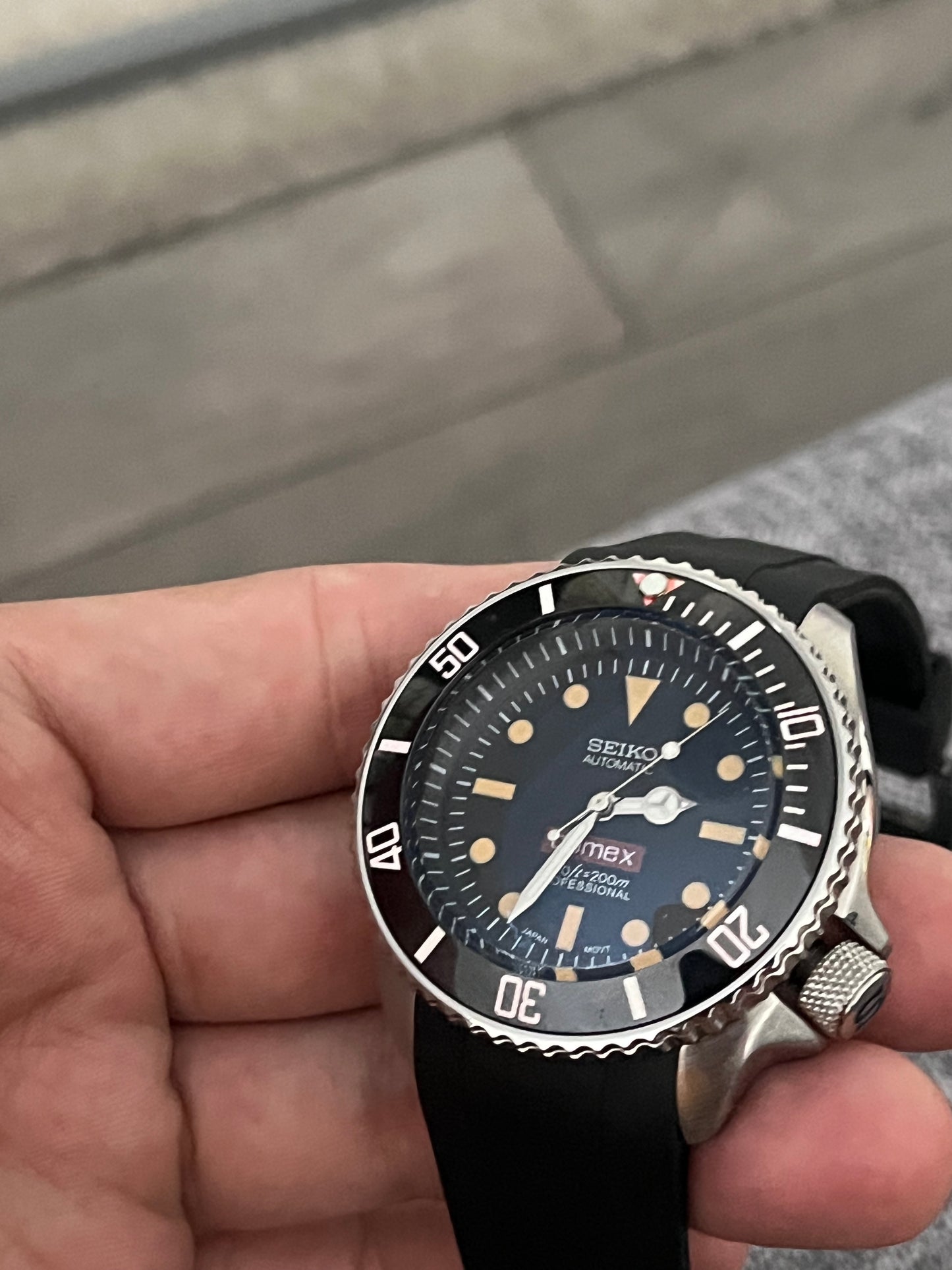 Seiko skx vintage comex mod NH35 automatic watch