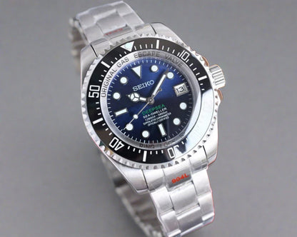 Seiko mod Sea dweller/deep sea automatic watch 44mm