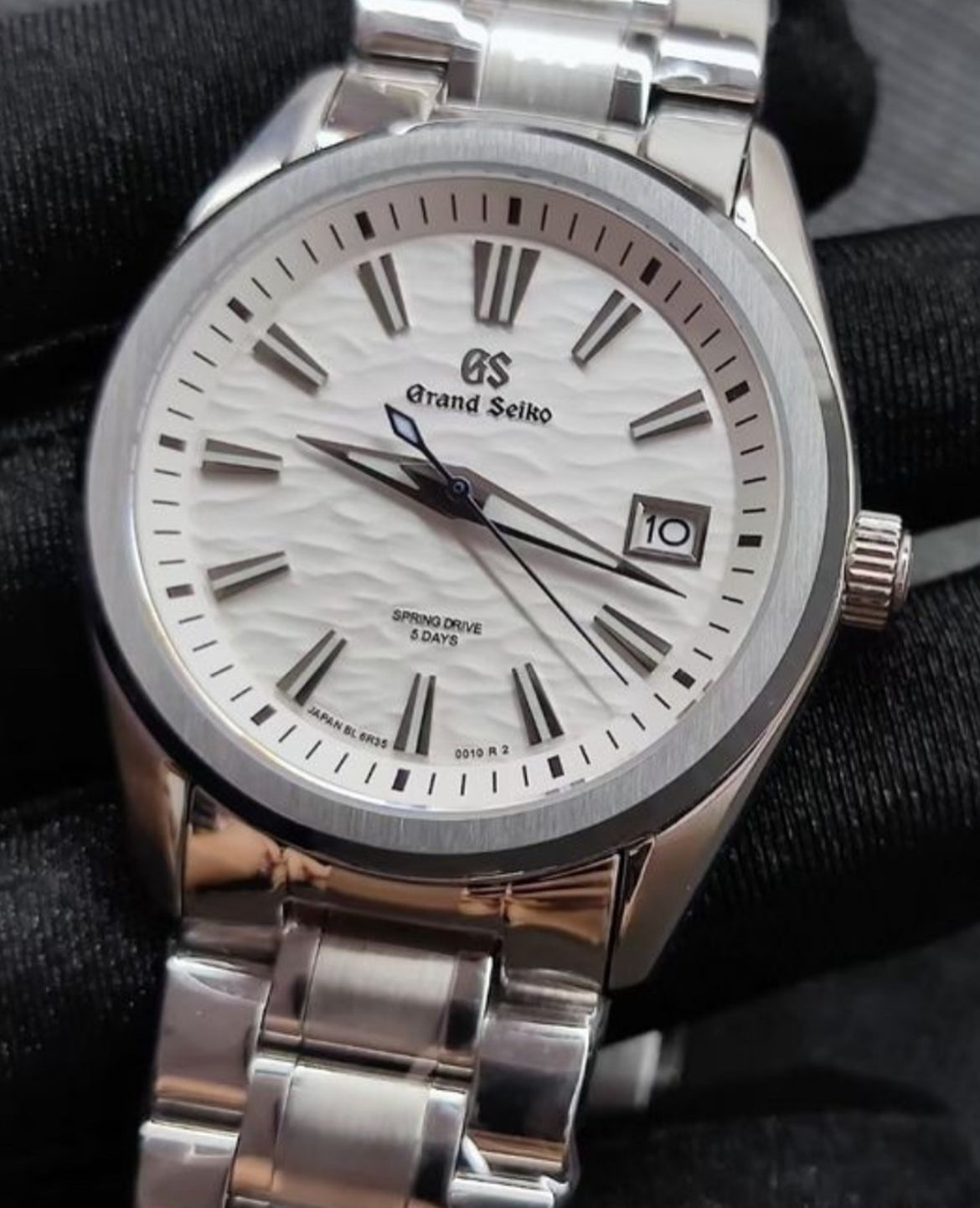 snowflake white dial seiko mod automatic watch