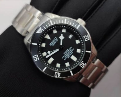 Seiko mod black Pelagos automatic watch