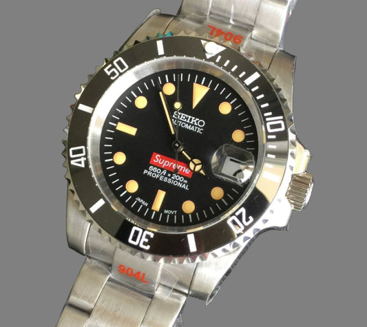 Seiko mod custom supreme edition NH35 automatic watch