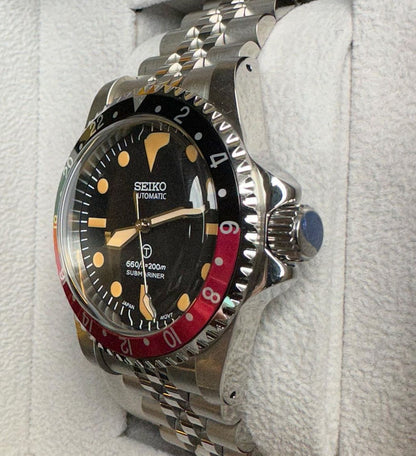 Vintage Seiko coke submariner automatic watch 40mm
