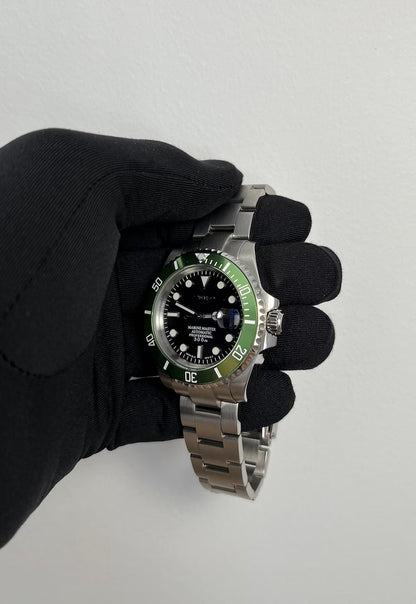 Seiko mod- green harrods NH35 automatic watch 40mm sapphire crystal