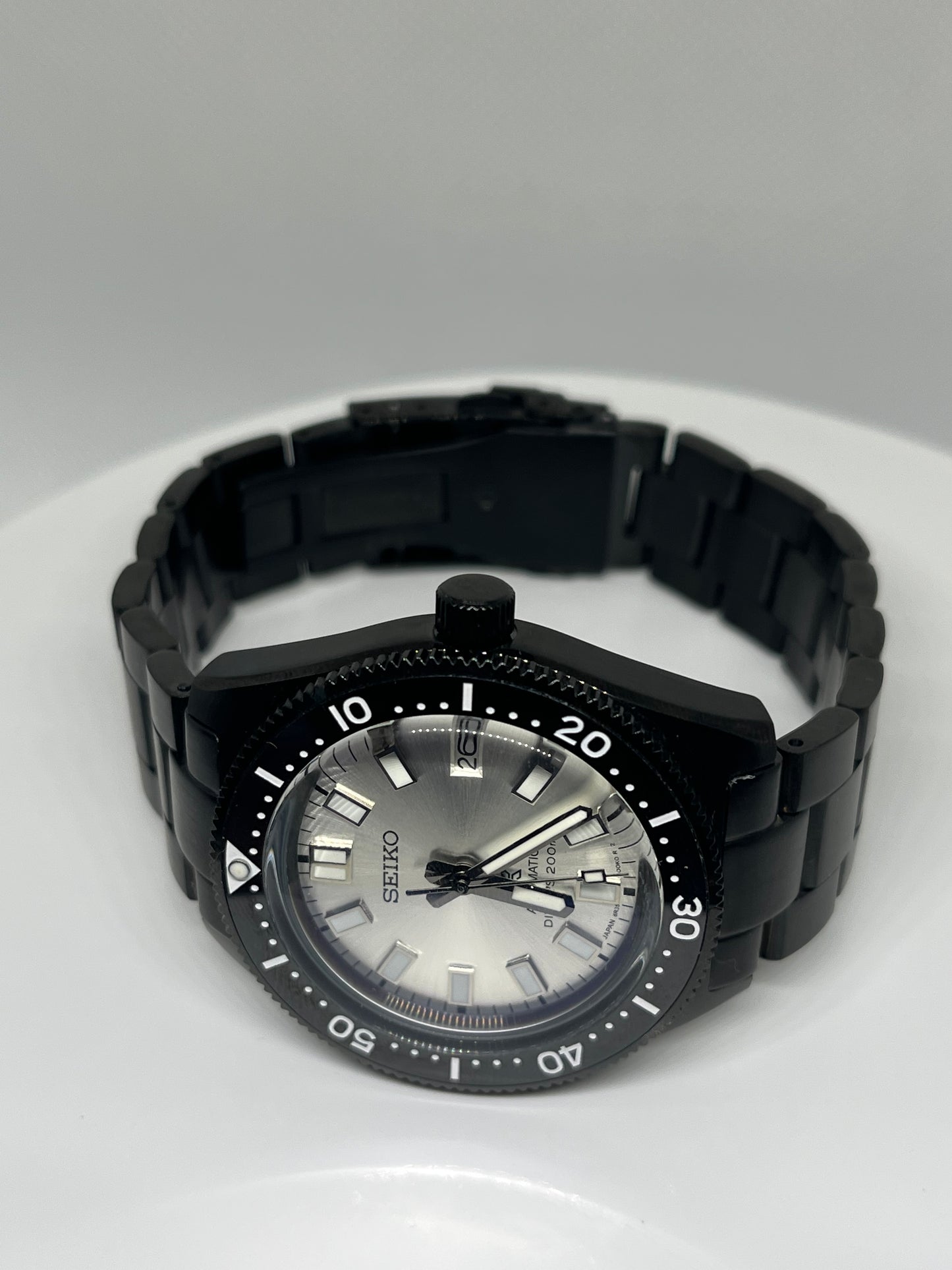 Seiko black PVD prospex mod