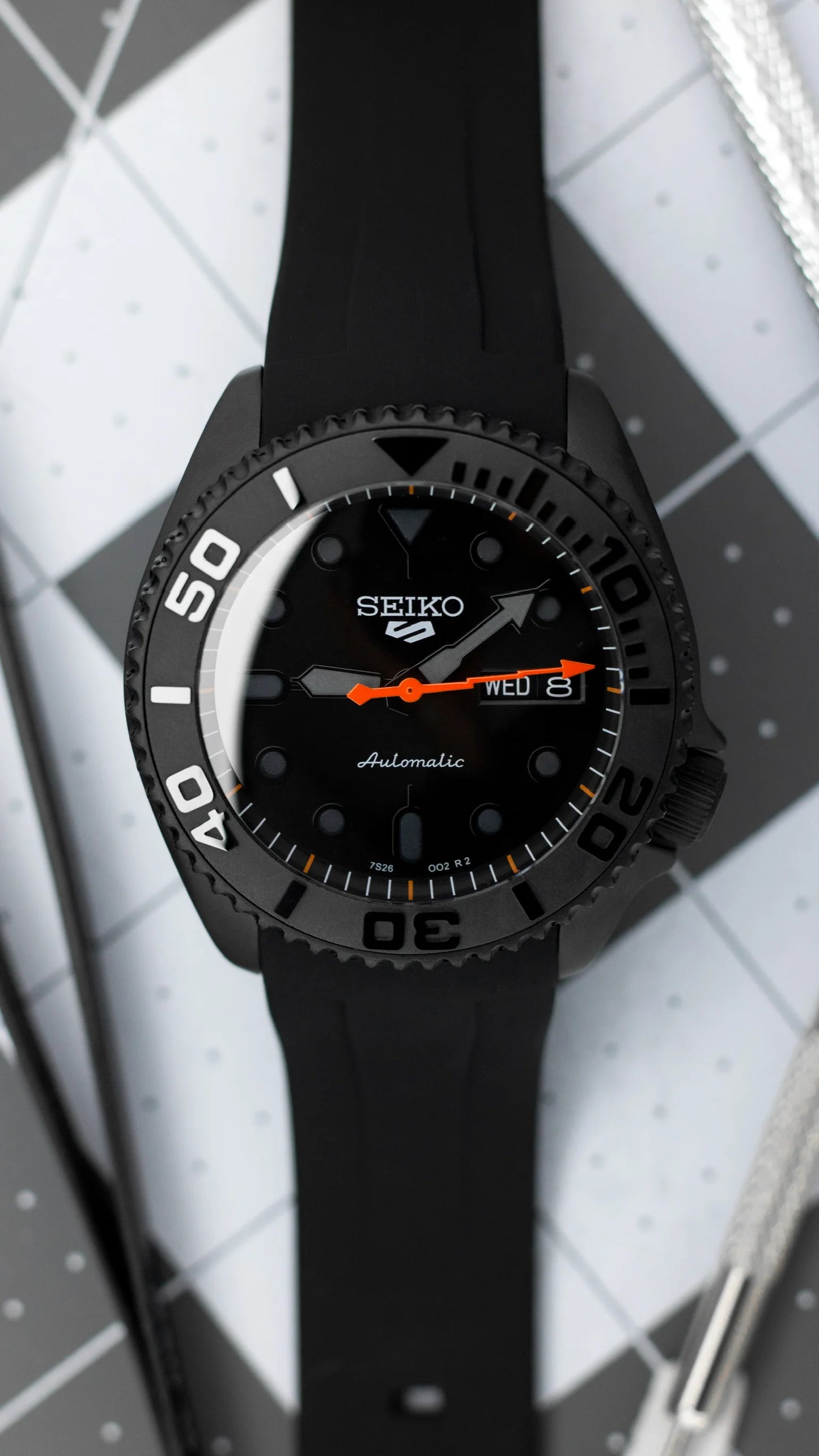 Stealth 5KX Seiko SKX Mod Automatic Watch