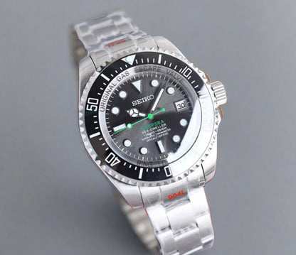 Seiko mod Sea dweller/deep sea automatic watch 44mm