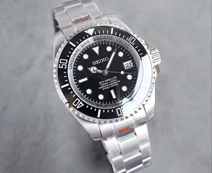 Seiko mod Sea dweller/deep sea automatic watch 44mm