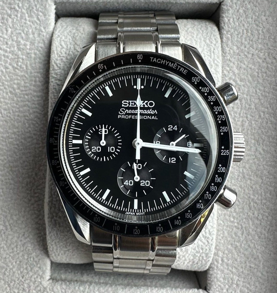 Custom build seiko mod - speedmaster VK63 meca quartz chronograph watch