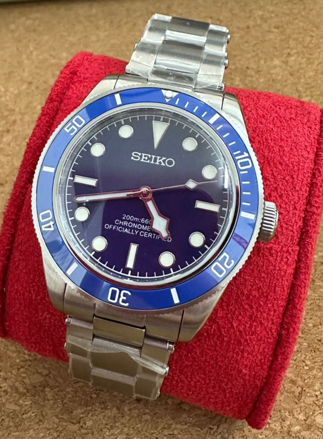 Seiko black bay 58 mod - blue