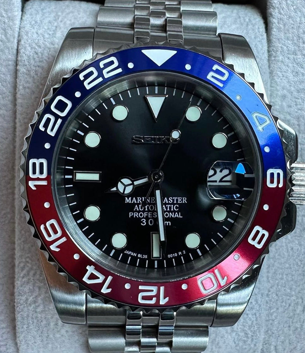 Custom build seiko mod - Pepsi automatic watch