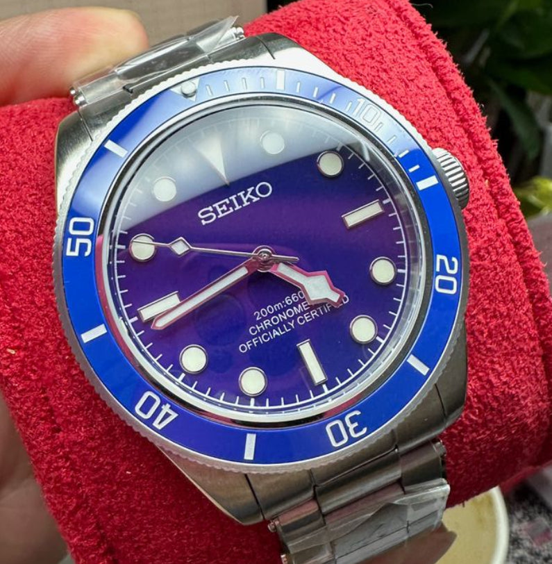 Seiko black bay 58 mod - blue