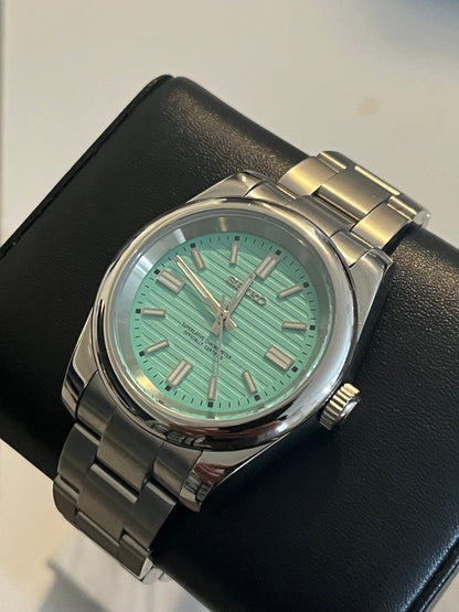 Custom build seiko Tiffany oyster mod automatic watch 39mm