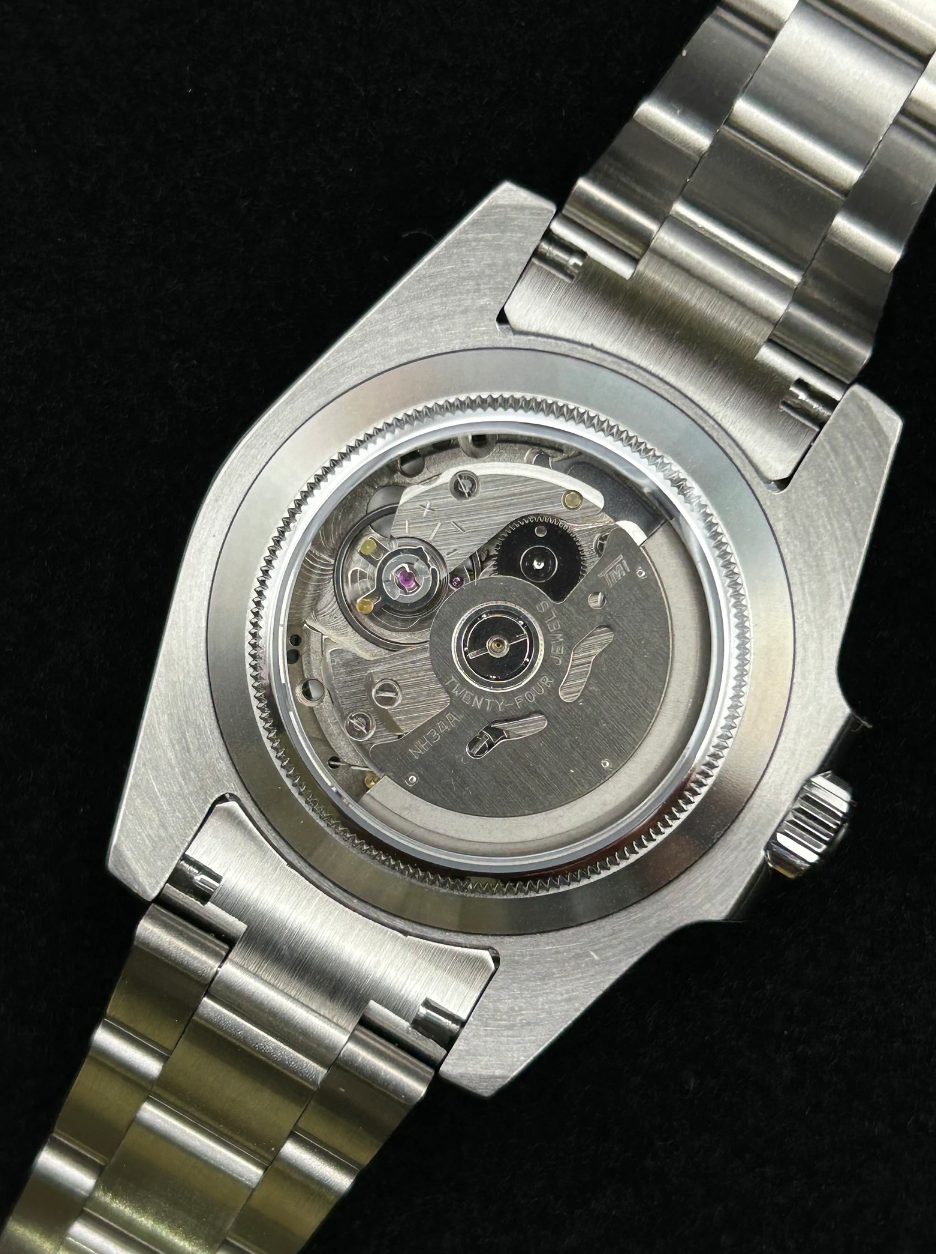 Seiko Mod - Custom build Black GMT NH34 Automatic Watch