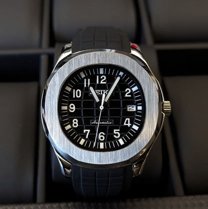 Custom build seiko mod - silver aquanaut automatic watch