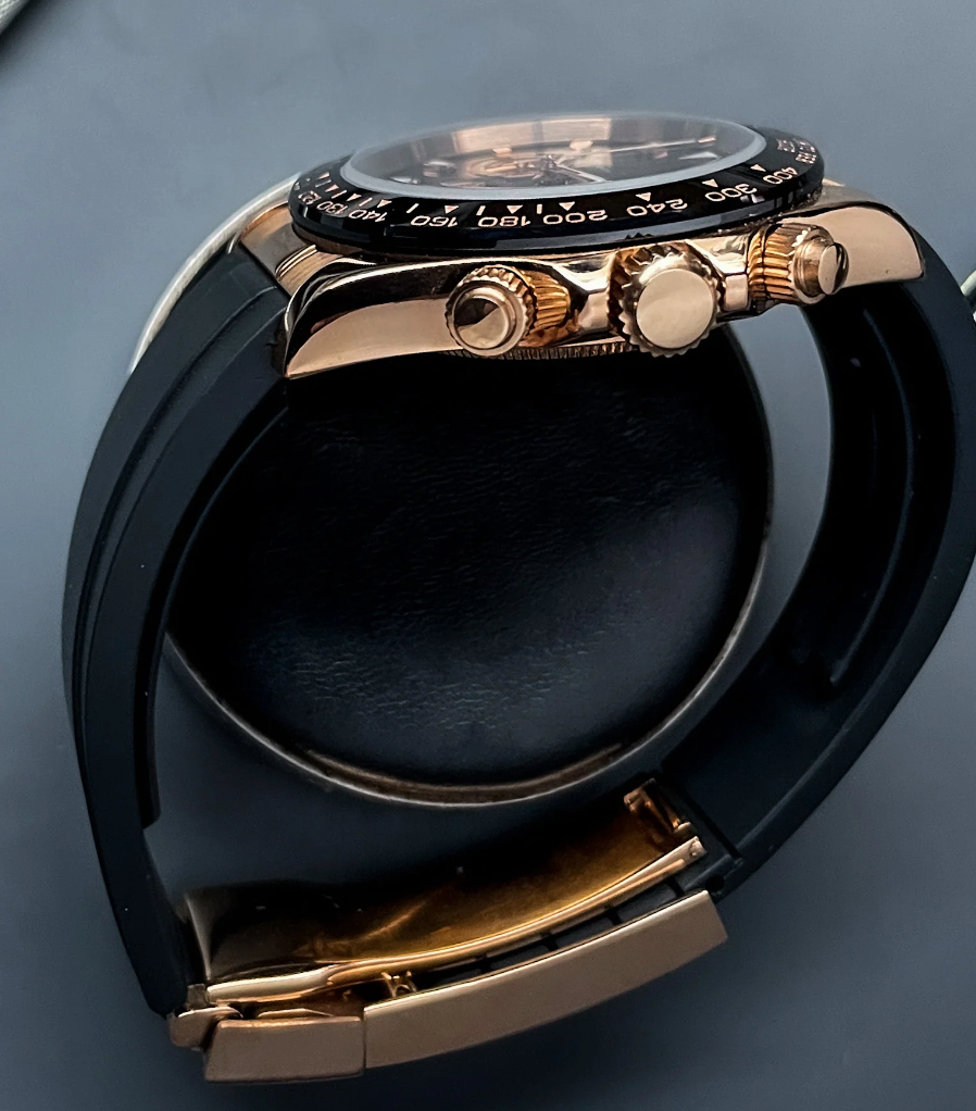 Seiko MOD - Rosegold daytona Chronograph Meca-quartz VK63 Custom build Watch