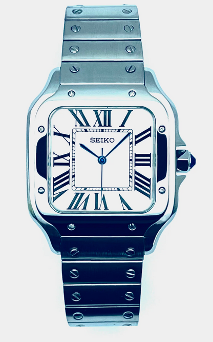 Custom build seiko santos mod automatic watch 38mm