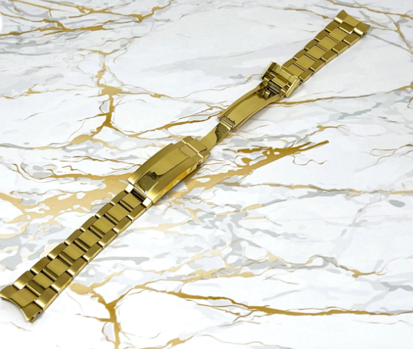 Yellow Gold and Two Tone Watch Strap | Stainless Steel | 20mm | Watch Band | Easy Glide | Quick Adjust Clasp | 904L | Watch Strap | Band