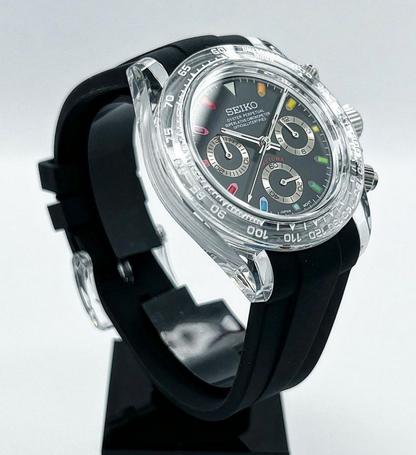 Seiko Mod Rainbow Silicon Daytona Chronograph Meca-quartz Watch