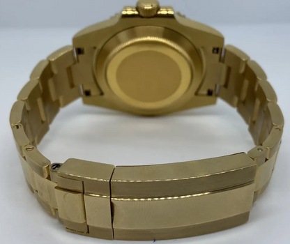 Seiko Mod Prospex yellow gold red marinemaster automatic watch