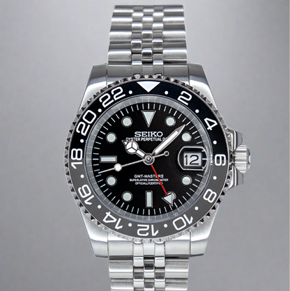 seiko mod "wayne" GMT NH34 automatic watch